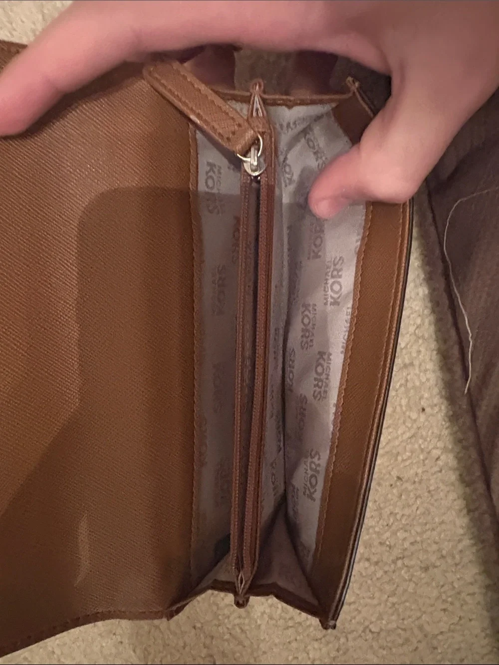 Michael Kors leather trifold